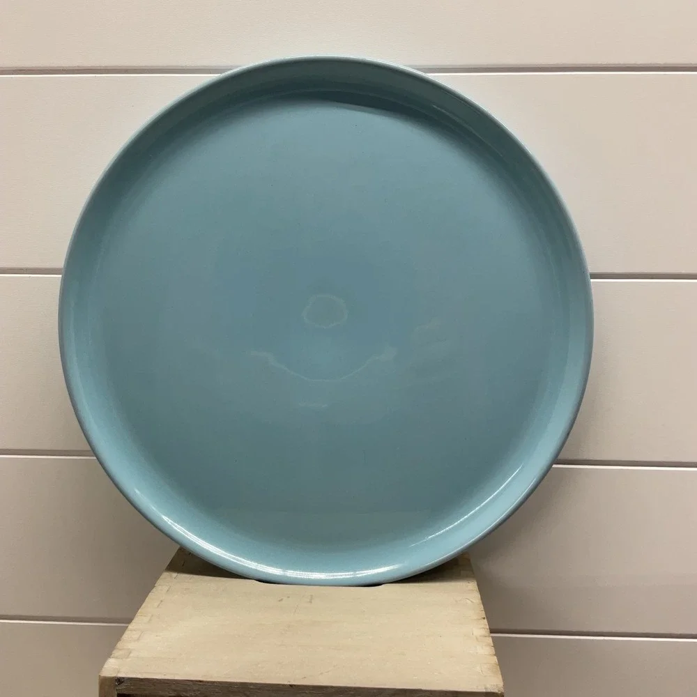 VSA Portugal Turquoise Blue Ceramic Dinner Plates Set of 4 Modern Minimalist 11